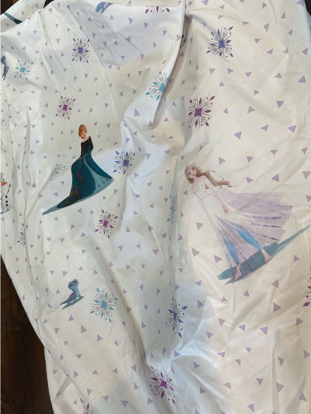 Frozen-Themed Girls Bedding - Top & Fitted Sheet and Pillow Case